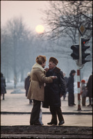 Earnest conversation. Warsaw, Poland 1979